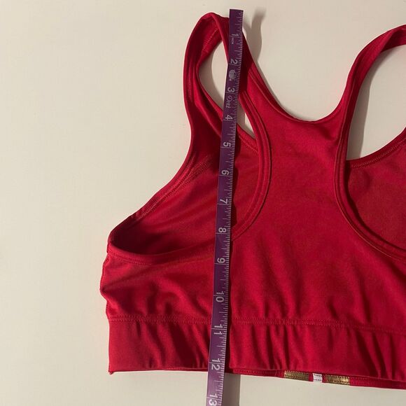 PINK Victoria’s Secret Red/Gold/White Sports Bra Size M EUC - Picture 7 of 7